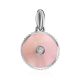 Pink Enamel Round Pendant With Diamond The Heritage, image , picture 3