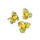 Amazing Enamel Earrings With Honey Amber The Verona, image , picture 4