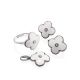 White Enamel Clover Shaped Ring With Diamond The Heritage, Ring Size: 6 / 16.5, image , picture 4
