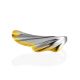 Feather Motif Bicolor Ring, Ring Size: 6 / 16.5, image , picture 4