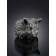 Designer Cat Motif Adjustable Ring, Ring Size: 6.5 / 17, image , picture 2