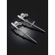 Cross Design Silver Crystal Dangle Earrings, image , picture 4