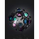 Crown Motif Enamel Smoky Quartz Ring The Gothic, Ring Size: 7 / 17.5, image , picture 2