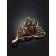 Luminous Enamel Pendant With Cognac Amber The Verona, image , picture 2