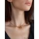 Stylish Gilded Necklace With Zultanite Pendant, image , picture 4