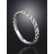 Refined Multicolor Enamel Ring "Kaleidoscope", Ring Size: 8.5 / 18.5, image , picture 2