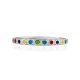 Refined Multicolor Enamel Ring "Kaleidoscope", Ring Size: 8.5 / 18.5, image , picture 3