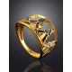 Designer Gilded Ring With Enamel "The Beatles", Ring Size: 9 / 19, image , picture 2