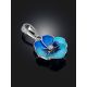 Cute Blue Enamel Floral Pendant, image , picture 2