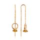 Designer Threader Earrings With Zultanite, image 