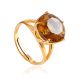Luminous Gold-Plated Ring With Zultanite, Ring Size: 8 / 18, image 