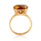 Luminous Gold-Plated Ring With Zultanite, Ring Size: 8 / 18, image , picture 5