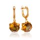 Fabulous Gold-Plated Zultanite Earrings, image 