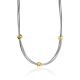 Trendy Silverer Necklace With Gilded Charms The Silk, image 