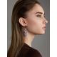 Vintage Style Enamel Garnet Earrings The Gothic, image , picture 3