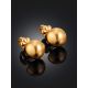 Gilded Stud Earrings, image , picture 2