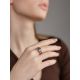 Golden Ring With Alexandrite Centerpiece, Ring Size: 7 / 17.5, image , picture 3