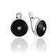 Classy Black Enamel Earrings The Heritage		, image 