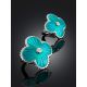 Shimmering Enamel Earrings With Diamonds The Heritage		, image , picture 2