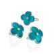 Shimmering Enamel Earrings With Diamonds The Heritage		, image , picture 4