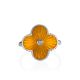Orange Enamel Diamond Ring The Heritage, Ring Size: 5.5 / 16, image , picture 4