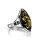 Amber Ring In Sterling Silver The Petal, Ring Size: 5.5 / 16, image , picture 3