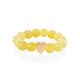 Cute Honey Colored Amber Ring With Gilded Heart The Palazzo, Ring Size: Adjustable, image , picture 3
