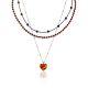 Triple Choker With Natural Amber The Link Collection, image 
