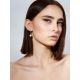 Trendy Hoop Earrings With Pearl The Oceania, image , picture 3
