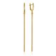 Chic Gilded Chain Earrings The Sparkling, image 