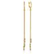 Fabulous Gilded Chain Earrings The Sparkling, image 