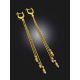 Fabulous Gilded Chain Earrings The Sparkling, image , picture 2