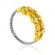 Bold Bicolor Beaded Ring The Sparkling, Ring Size: 8 / 18, image 