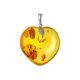 Cute Amber Heart Pendant, image , picture 3