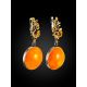 Designer Earrings With Luminous Baltic Amber, image , picture 3