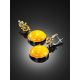 Designer Earrings With Luminous Baltic Amber, image , picture 2