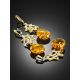 Designer Bicolor Amber Earrings, image , picture 4