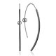 Designer Blackened Threader Earrings The Silk, image 