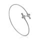 Bold Designer Cross Motif Bangle Bracelet The Silk, image 