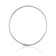 Bold Hoop Necklace With Crystals The Silk, image 