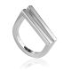 Glossy Geometric Ring The Silk, Ring Size: 8.5 / 18.5, image 