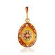 Bright Gilded Egg Pendant With Enamel And Crystals The Romanov, image 