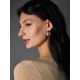 Glossy Medium Size Hoop Earrings The Silk, image , picture 3