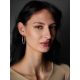 Elliptical Design Silver Hoop Earrings The Silk, image , picture 4