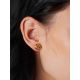 Chic Gilded Stud Earrings The Silk, image , picture 3
