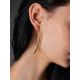 Bicolor Gilded Silver Hook Threader Earrings The Silk, image , picture 3