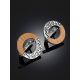 Designer Earring With Natural Wood, image , picture 2