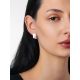 Gold Topaz Earrings With Nacre, image , picture 5