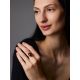 Classy Gold Ring With Smoky Quartz, Ring Size: 8 / 18, image , picture 3