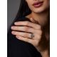 Golden Ring With Bold Topaz, Ring Size: 6.5 / 17, image , picture 5